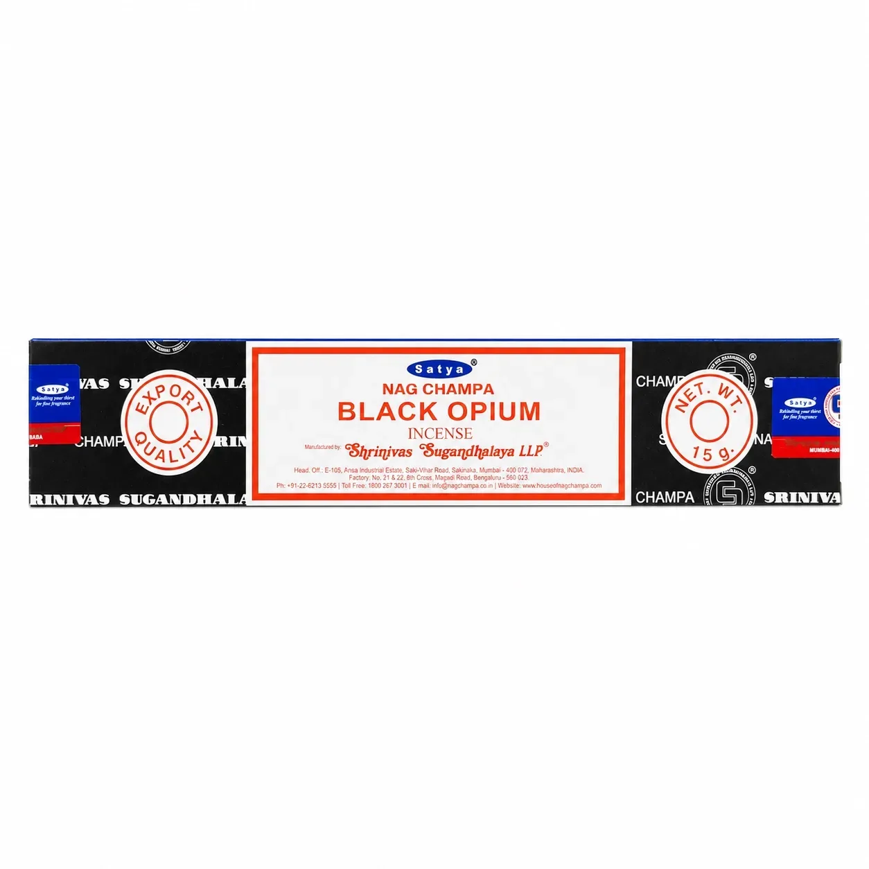 Аромапалички Чорний Опіум 15 г Satya Black Opium