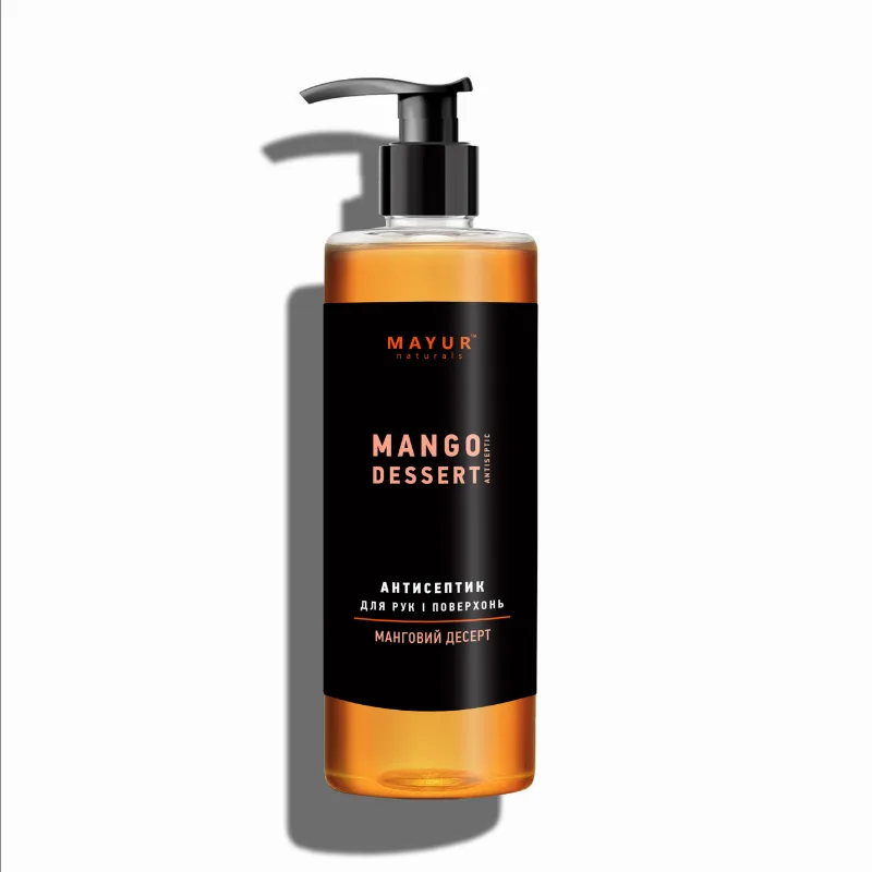 Антисептик для рук та поверхонь «Манговий десерт» 500 мл Mayur Mango Dessert Hand Sanitizer