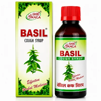 Сироп від кашлю Базилік 100 мл Shri Ganga Basil Cough Syrup