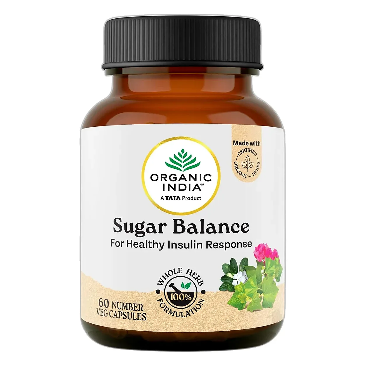 Баланс цукру 60 капс Organic India Sugar Balance
