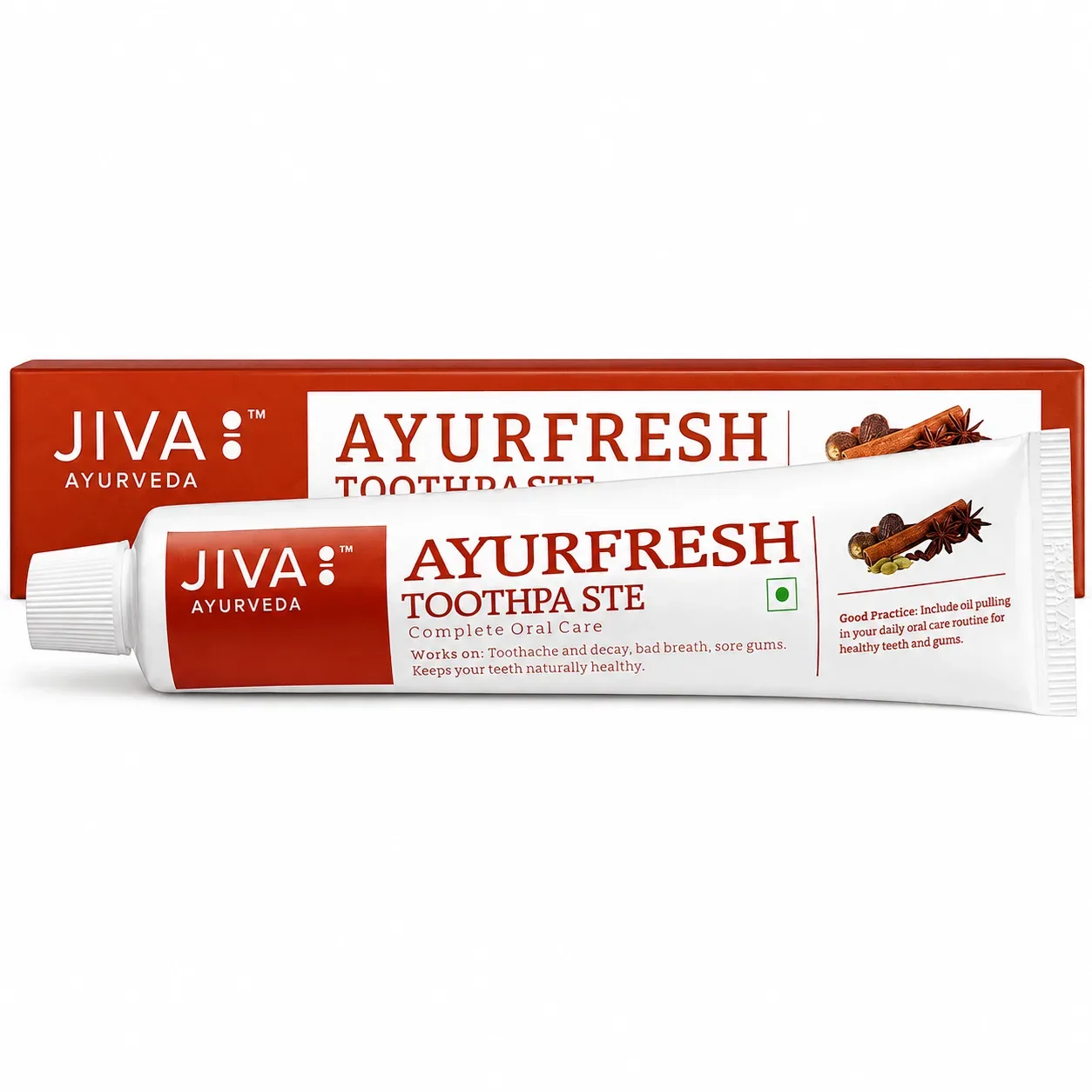 Зубна паста трав'яна Аюрфреш 100 г Jiva Ayurfresh Herbal Toothpaste