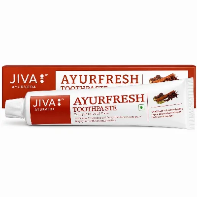 Зубна паста трав'яна Аюрфреш 100 г Jiva Ayurfresh Herbal Toothpaste