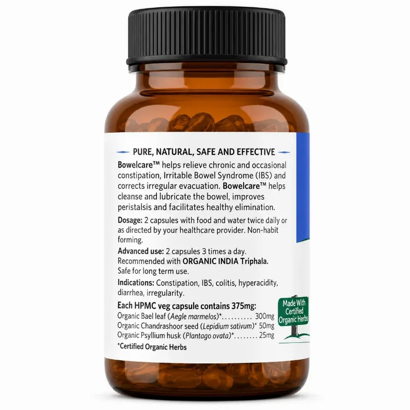 Боуелкер 60 капс Organic India Bowelcare