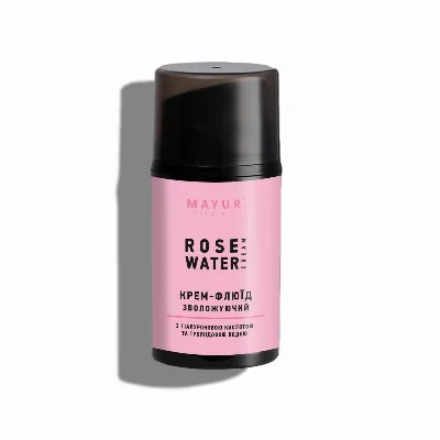 Крем-флюид для лица «Увлажняющий» с розовой водой 50 мл Mayur Rose Hyaluronic Face Fluid