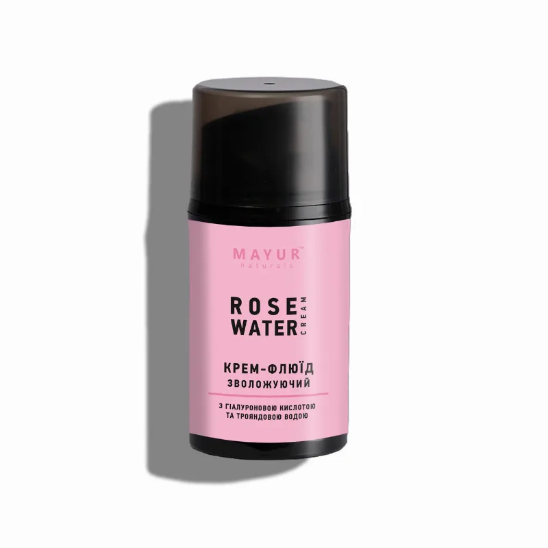 Крем-флюид для лица «Увлажняющий» с розовой водой 50 мл Mayur Rose Hyaluronic Face Fluid