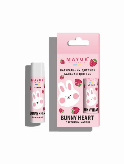 Бальзам для губ детский Bunny and Heart 5 г Mayur Bunny and Heart Lip Balm