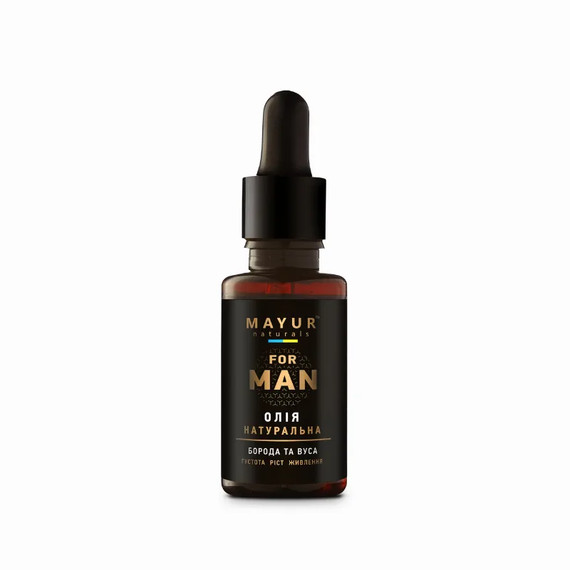 Олія для росту та живлення бороди та вусів 30 мл Mayur Beard Growth Oil