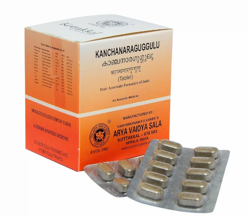 Канчнар Гуггулу 100 табл Kottakkal Kanchanara Guggulu