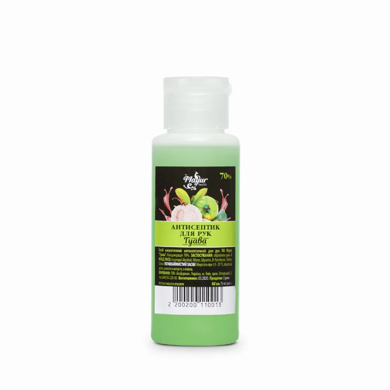 Антисептик для рук «Гуава» 75 мл Mayur Guava Hand Sanitizer 75 ml