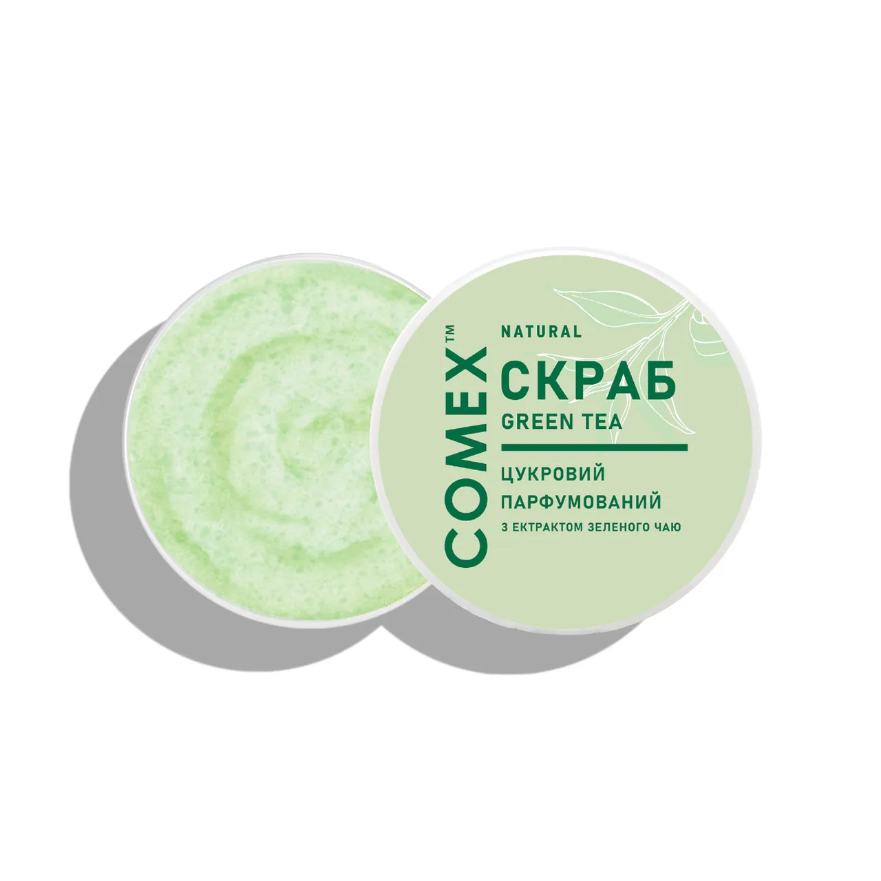 Скраб для тіла цукровий парфумований Зелений чай 250 мл Comex Green Tea Body Scrub