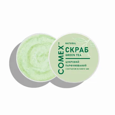 Скраб для тіла цукровий парфумований Зелений чай 250 мл Comex Green Tea Body Scrub