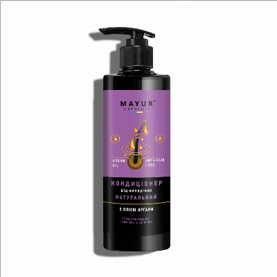 Кондиціонер від випадіння з арганою натуральний 500 мл Mayur Argan Anti-Hair Fall Conditioner
