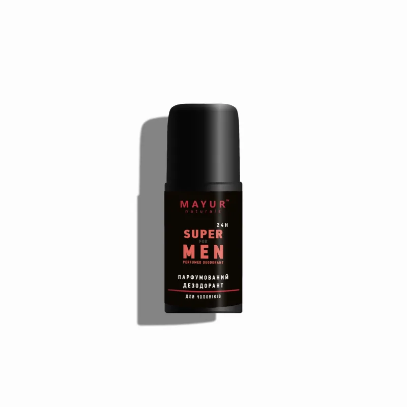 Дезодорант чоловічий парфумований натуральний «Super for men» 50 мл Mayur Super for Men Deodorant
