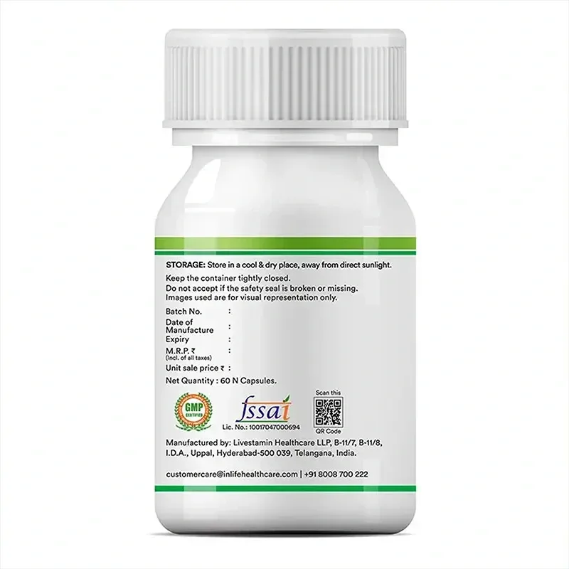 Пребіотик та пробіотик 60 капс Inlife Prebiotic & Probiotic
