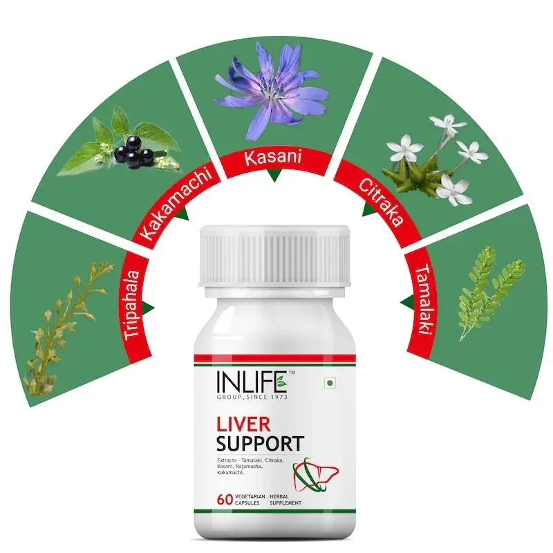 Поддержка печени 500 мг 60 капс Inlife Liver Support