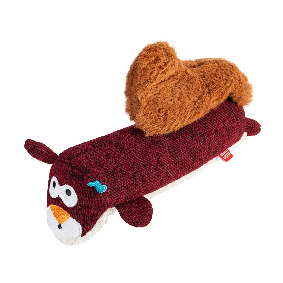 Игрушка для собак Белка, трикотаж, M WAUDOG Fun Plush Squirrel Squeaky Toy