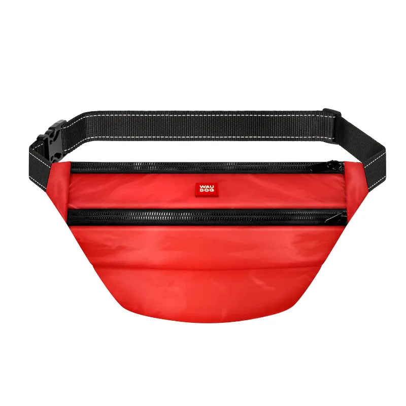 Поясна сумка-бананка, розмір 33*17*10 см, червоний WAUDOG Family Waist Bag