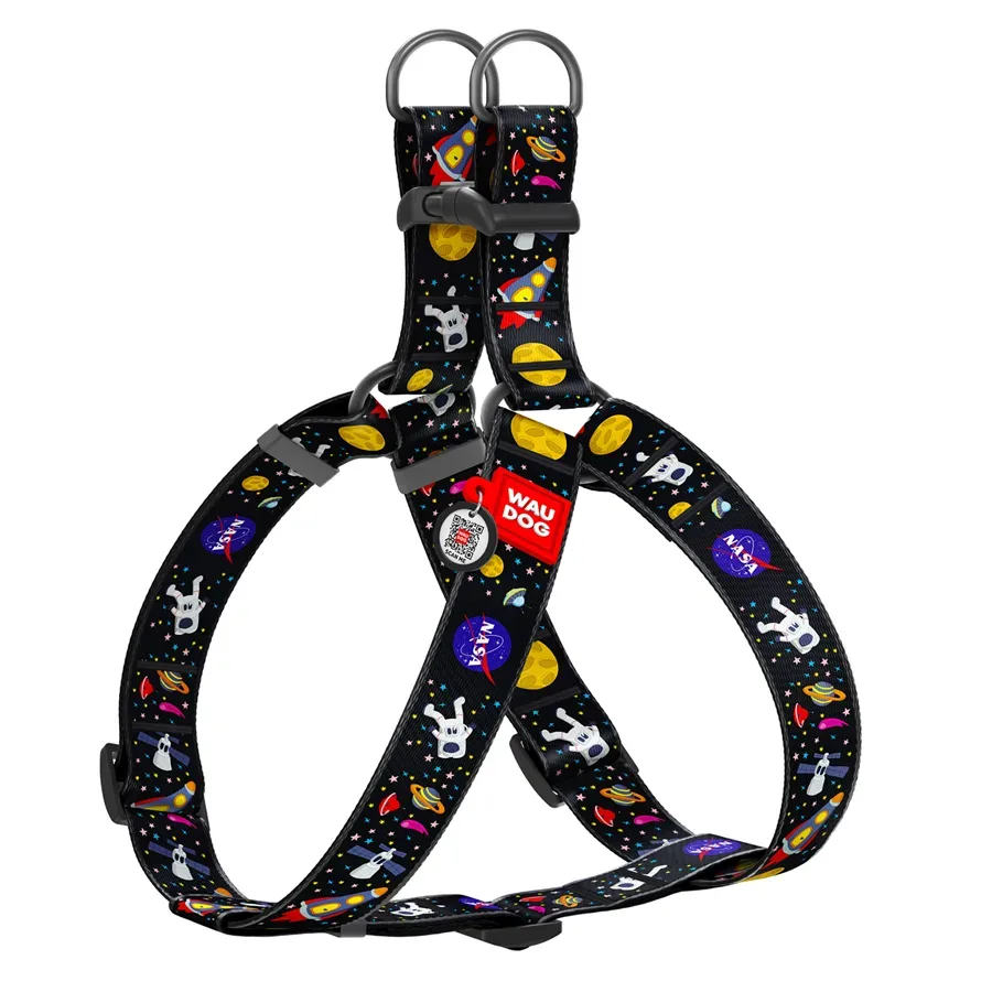 Шлея для собак «NASA», XL WAUDOG Nylon Harness NASA