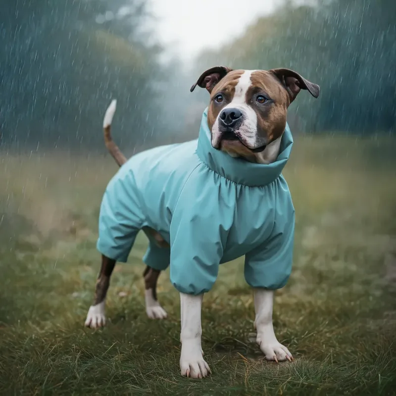 Дощовик для собак, водонепроникний, M47, блакитний WAUDOG Clothes Dog Raincoat
