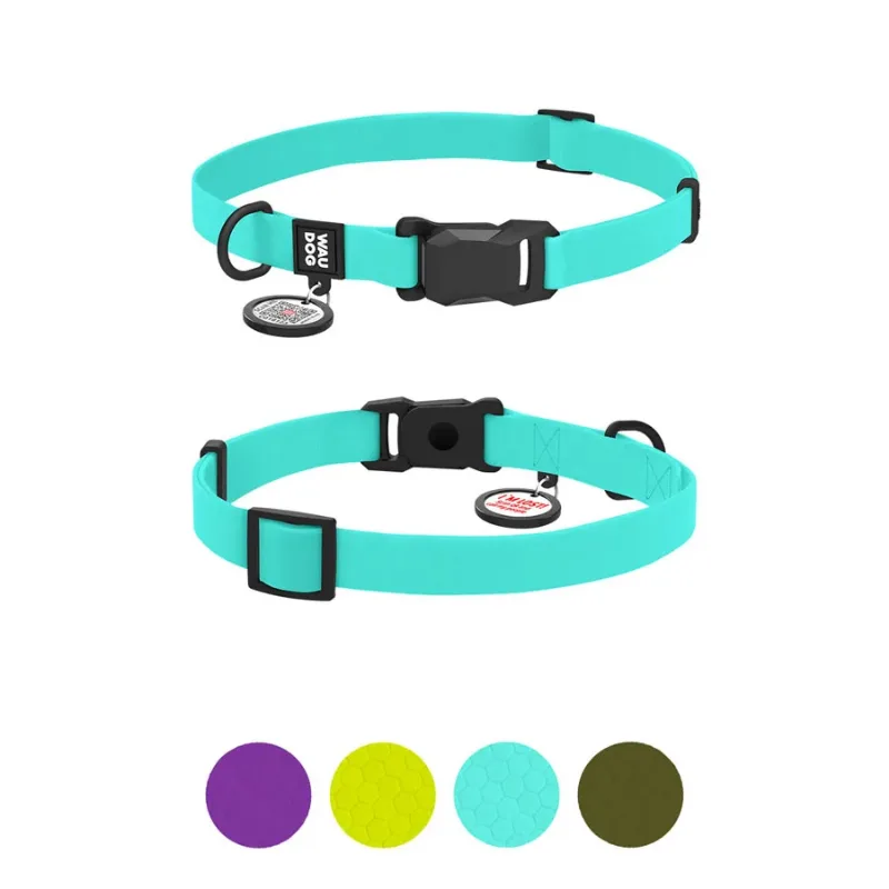 Нашийник для собак водостійкий, S, тіффані WAUDOG Magnet Collar