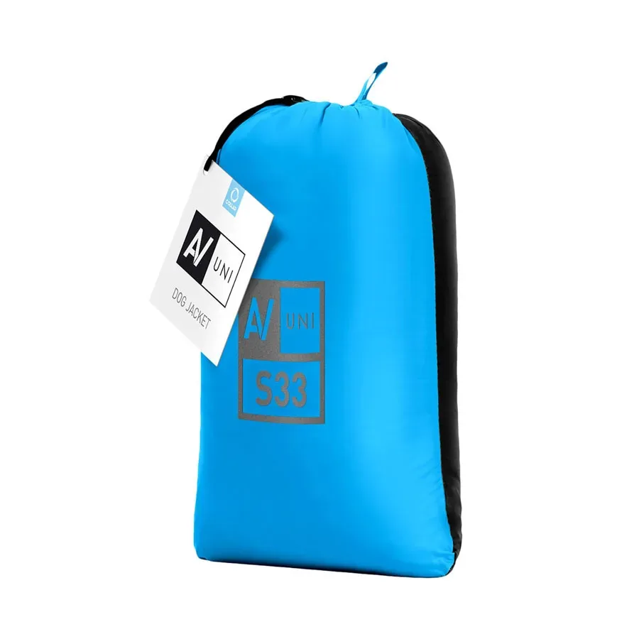 Куртка двостороння, S33, блакитно-чорна AiryVest UNI Dog Jacket