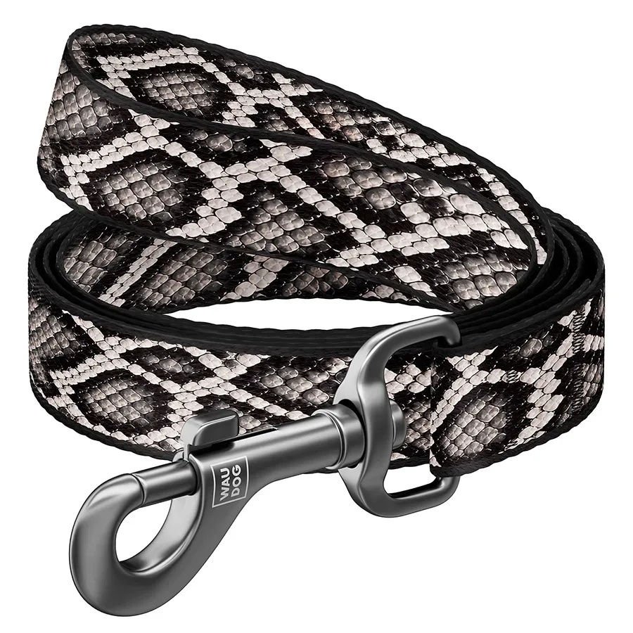 Повідець для собак нейлоновий «Змія», 20 мм × 122 см, M WAUDOG Nylon Leash Snake