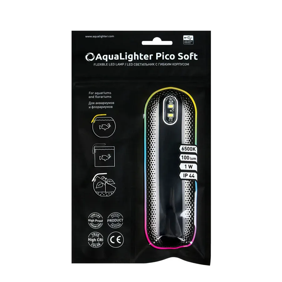 Світлодіодний світильник для акваріума, чорний AquaLighter Pico Soft LED Lamp
