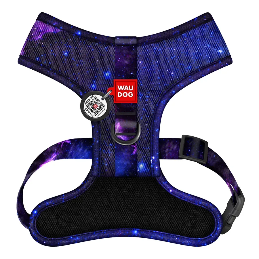Шлея для собак дышащая «NASA21», S WAUDOG Mesh Soft Harness NASA21
