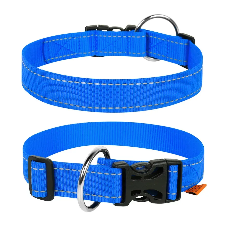Нашийник з нейлону регульований, M, блакитний Dog Extreme Collar