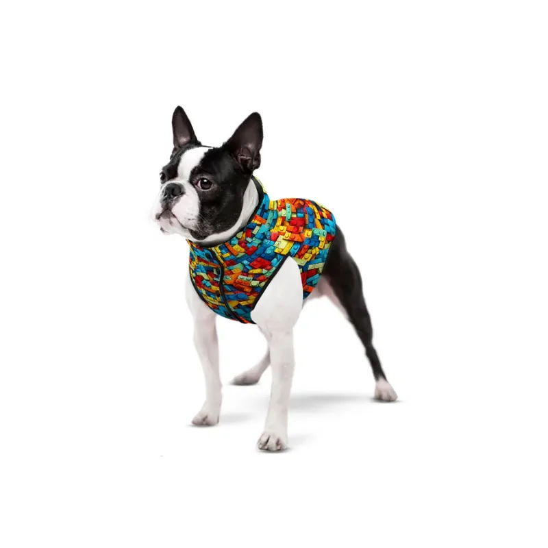 Курточка для собак «Блоки», M50 WAUDOG Clothes Dog Jacket Blocks