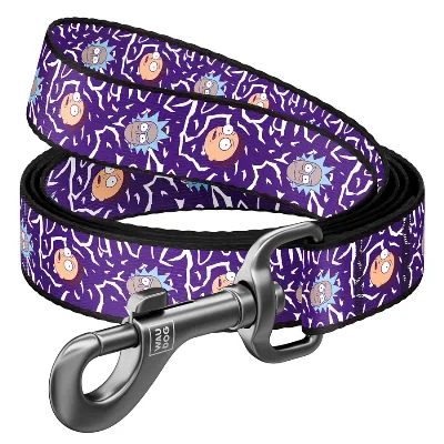 Повідець для собак нейлоновий «Рік та Морті 2», L-XXL WAUDOG Nylon Leash Rick and Morty 2