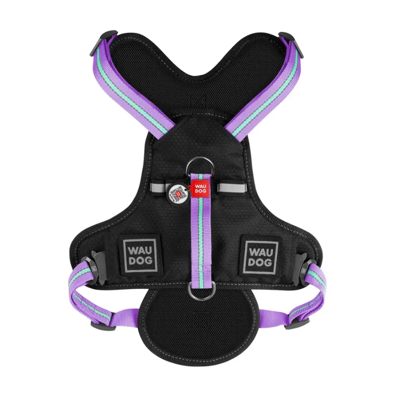 Шлея для собак безпечна, XL, фіолетовий WAUDOG Nylon Harness