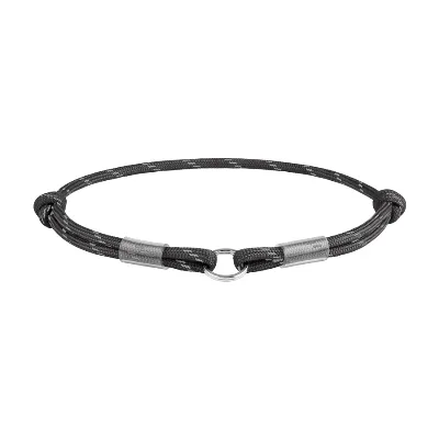 Шнурок для адресника из паракорда, светоотражающий, S, черный WAUDOG Smart ID Tag Cord