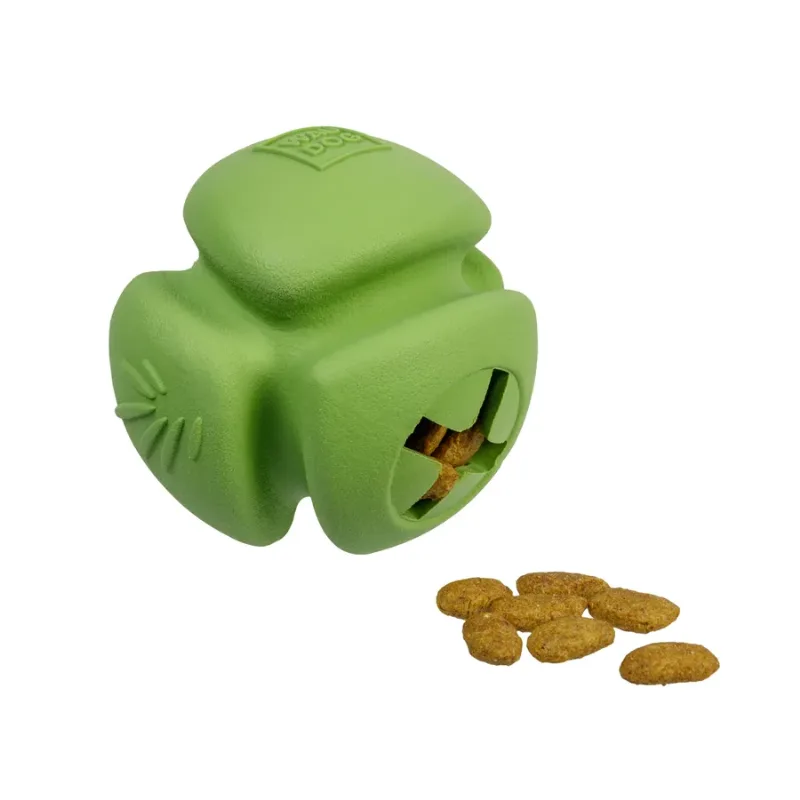 Игрушка для собак Мяч, биоразлагаемая резина, 7 см, зеленая WAUDOG Fun Natural Ball Toy