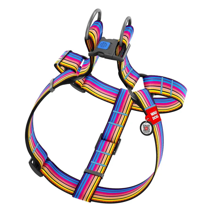 Шлея для собак «Линия 1», XL WAUDOG Nylon Harness Line 1