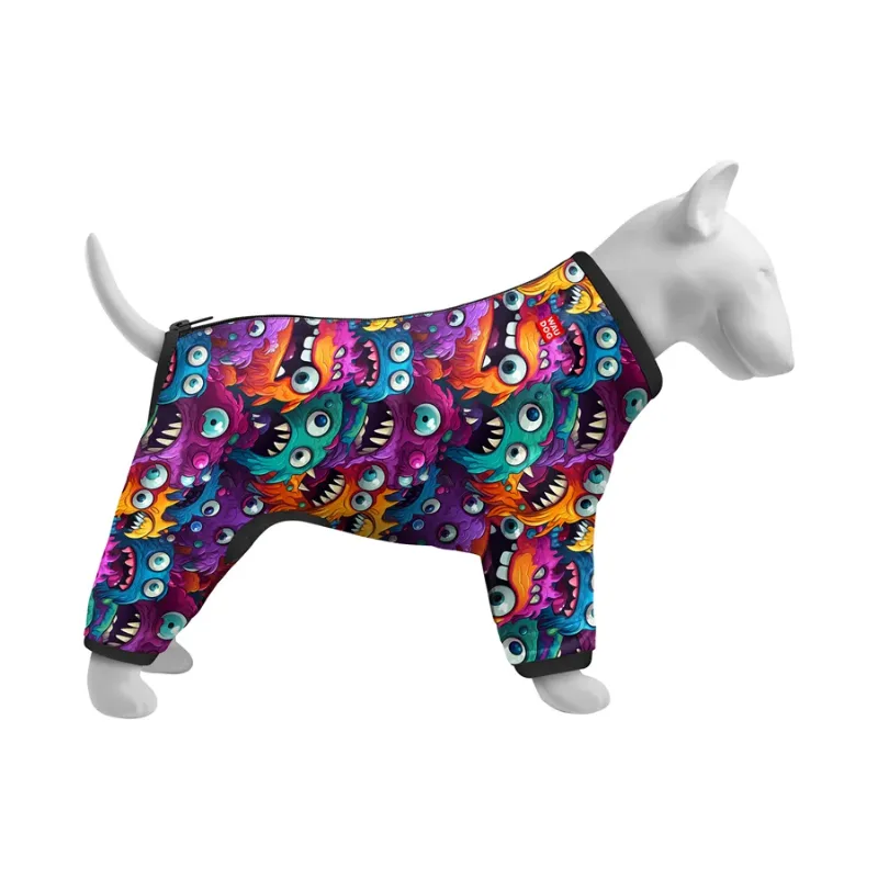 Ветровка для собак «Зубастые монстры», M47 WAUDOG Clothes Dog Windbreaker Toothy Monsters