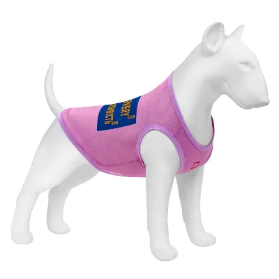Майка для собак, сетка «Смелость», S, розовый WAUDOG Clothes Dog T-Shirt Courage