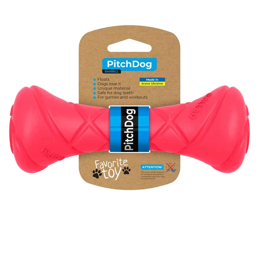 Ігрова гантель для апортировки, рожевий PitchDog Dumbbell