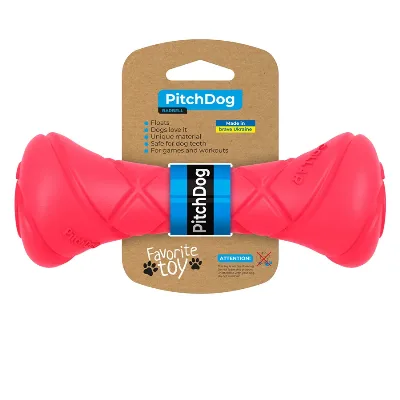 Ігрова гантель для апортировки, рожевий PitchDog Dumbbell