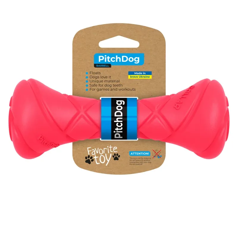 Ігрова гантель для апортировки, рожевий PitchDog Dumbbell