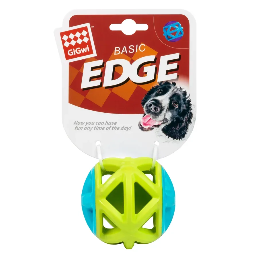 Іграшка для собак М'яч, салатовий, гума, 9 см GiGwi Basic EDGE Ball Toy