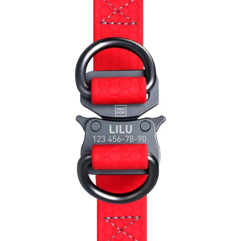 Шлея для собак водостойкая, M, красный WAUDOG Waterproof Harness