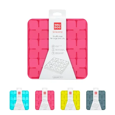 Килимок для пошуку корму, 205х205х17 мм, рожевий WAUDOG Silicone Snuffle Mat