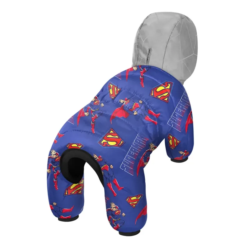 Комбінезон для собак «Сила Супермена», L50 WAUDOG Clothes Dog Jumpsuit Superman Power
