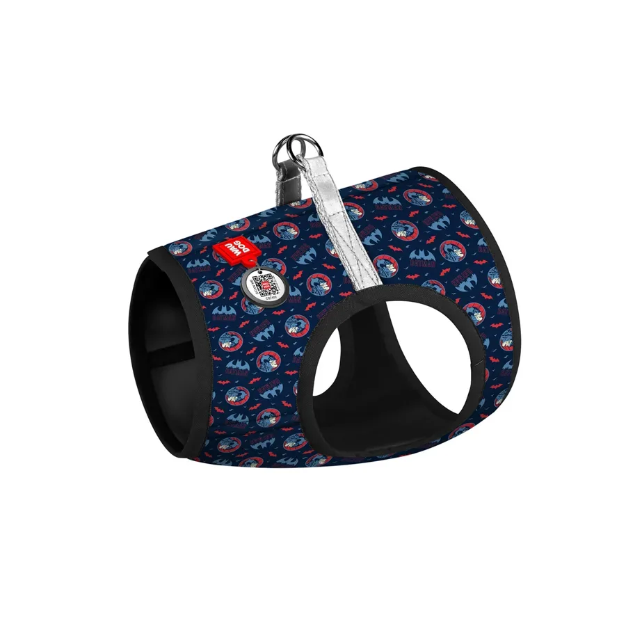 Шлея для собак м'яка «Бетмен червоно-блакитний», XS1 WAUDOG Clothes Soft Harness Batman Red-Blue