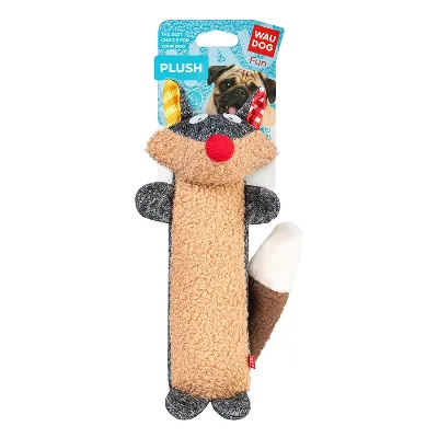 Іграшка для собак Єнот, трикотаж, L WAUDOG Fun Plush Raccoon Squeaky Toy