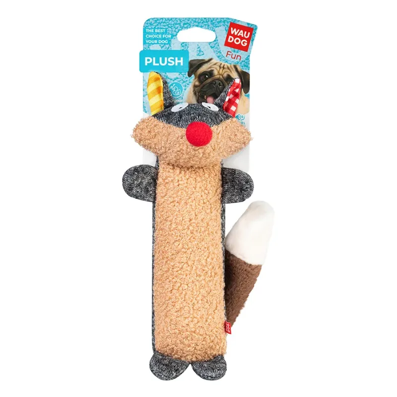 Іграшка для собак Єнот, трикотаж, L WAUDOG Fun Plush Raccoon Squeaky Toy