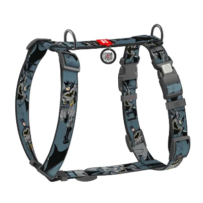 Шлея для собак анатомічна H-подібна «Тінь Бетмена», L WAUDOG Nylon DC Comics Harness Batman Shadow