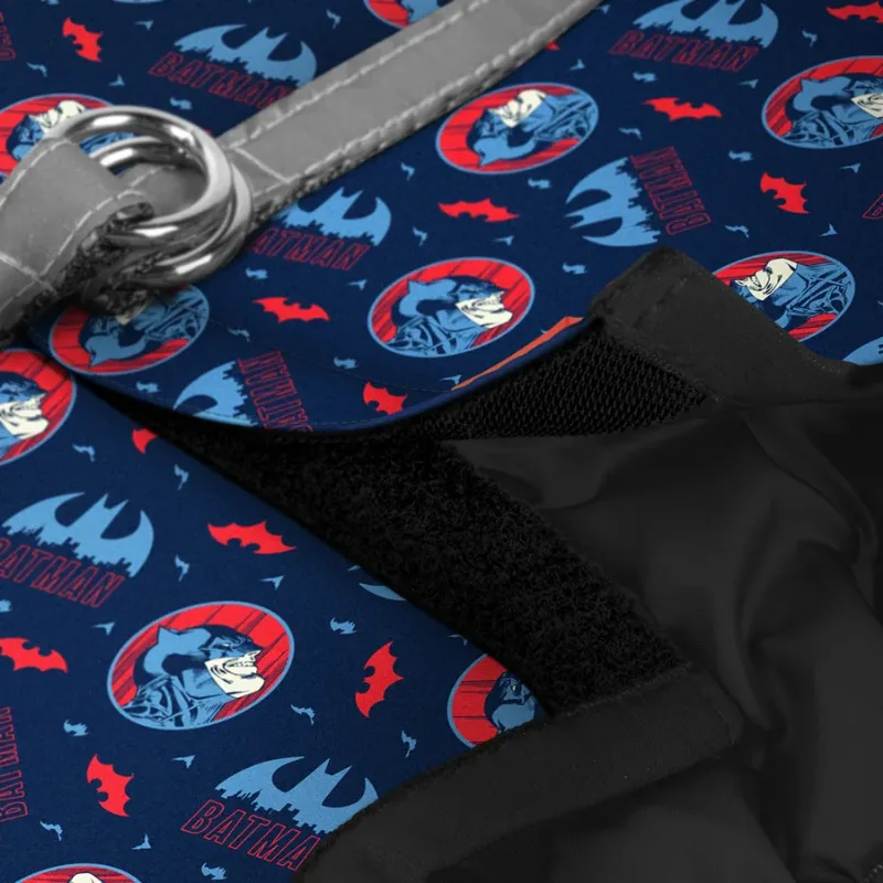 Шлея для собак м'яка «Бетмен червоно-блакитний», S1 WAUDOG Clothes Soft Harness Batman Red-Blue