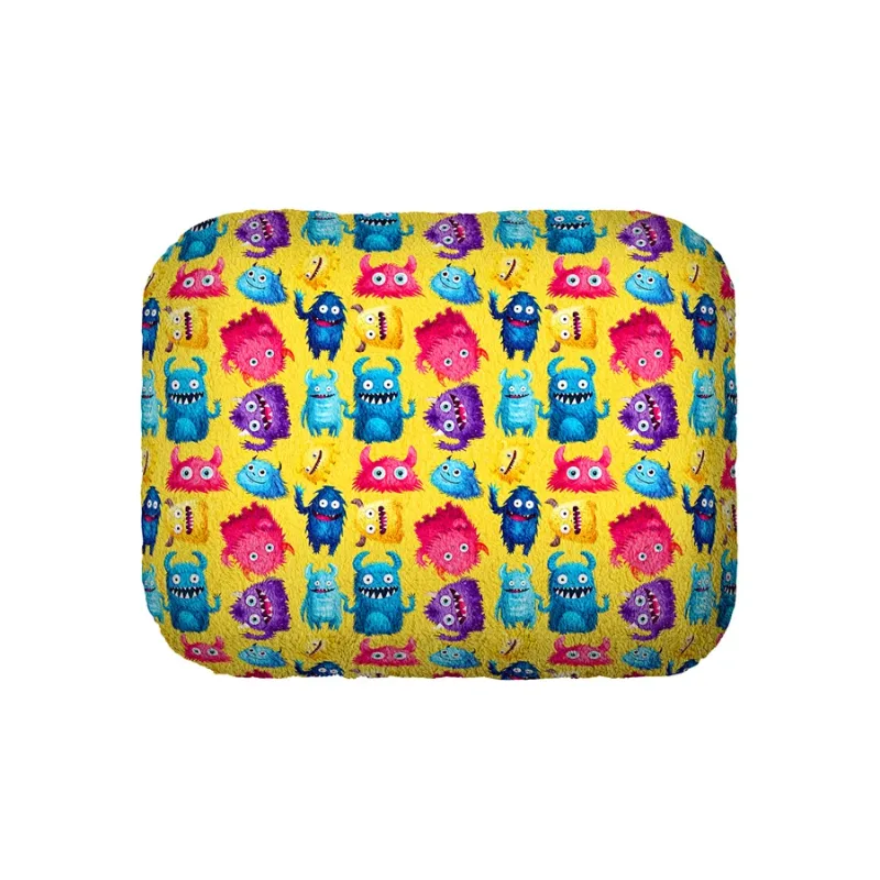 Лежанка для собак «Мохнаті монстри», M WAUDOG Relax Pet Bed with Cushion Furry Monsters
